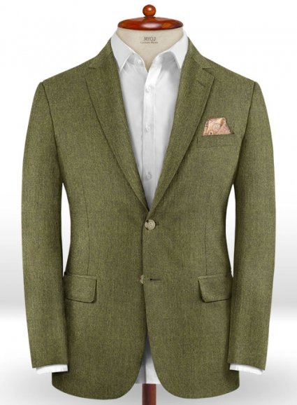 Slate Green Flannel Wool Jacket