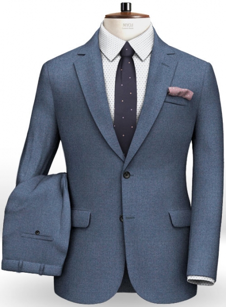 Light Weight Club Blue Tweed Suit