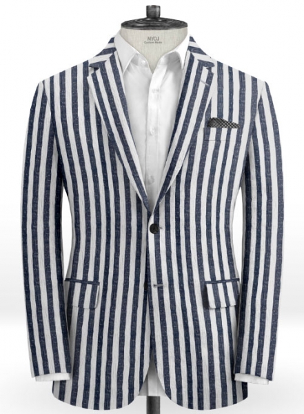 Caccioppoli Seersucker Pierre Jacket