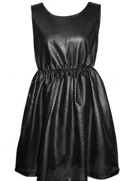 Perforated Leather Dress - # 782