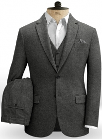 Light Weight Charcoal Tweed Suit