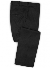 Napolean Dark Charcoal Wool Pants