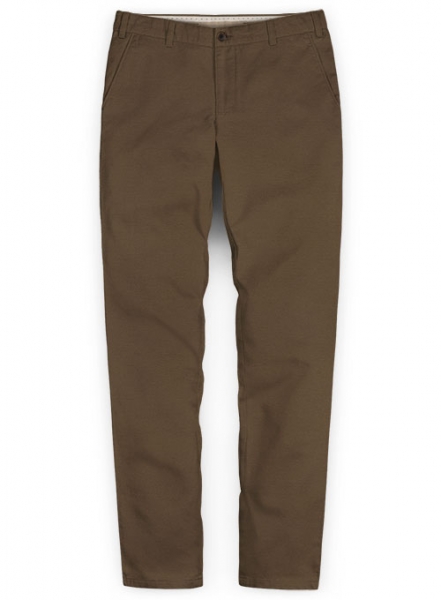 Stretch Summer Weight Brown Chino Pants