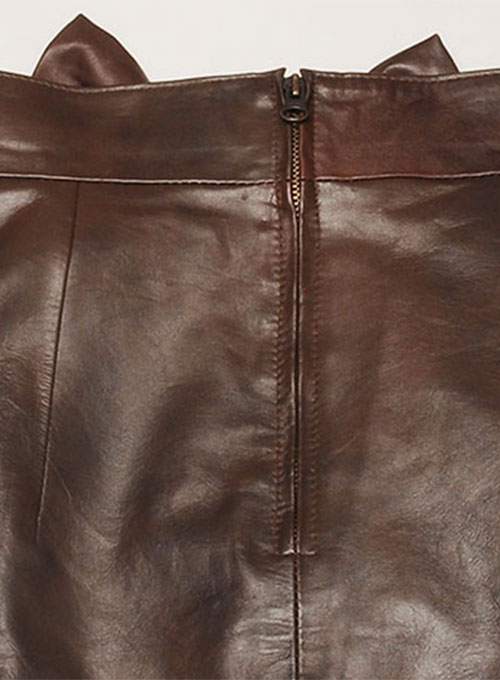 Bow Babe Leather Skirt - Click Image to Close