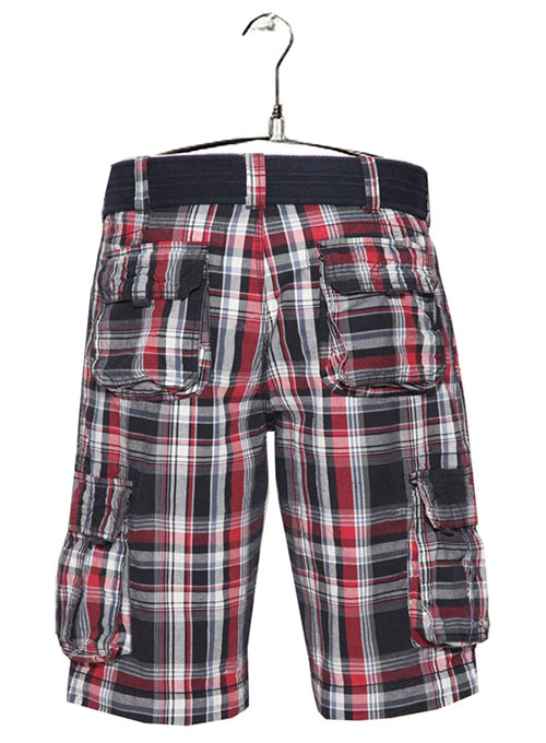 Madras Plaid - Light Weight Cargo Shorts # 552 - Click Image to Close