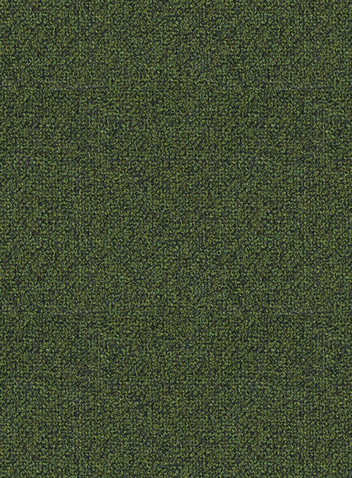 Basket Weave Green Tweed Pants