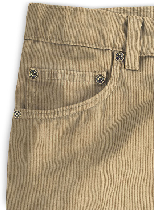 Beige Corduroy Jeans