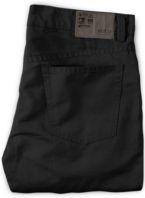 Black Stretch Chino Jeans - Click Image to Close