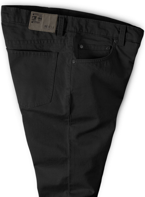 Black Stretch Chino Jeans