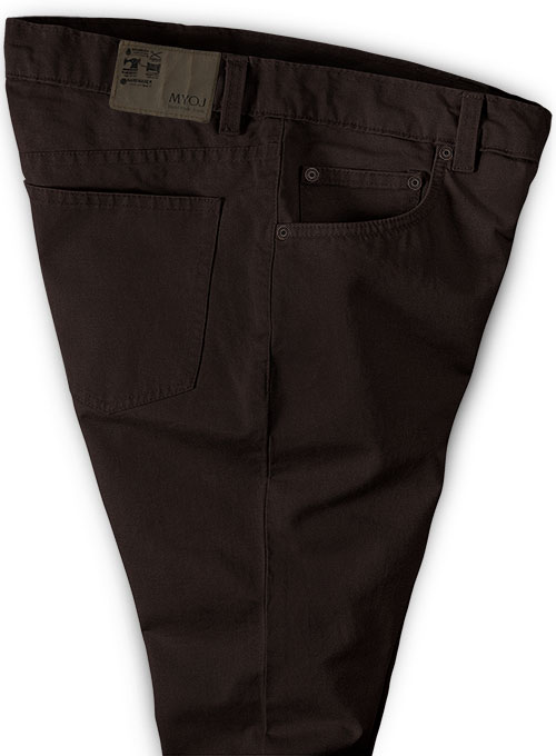 Brown Fine Twill Jeans - Click Image to Close