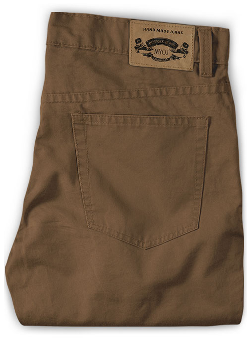 Brown Stretch Chino Jeans