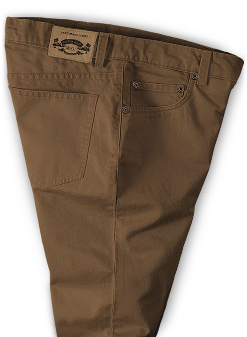 Brown Stretch Chino Jeans