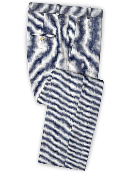 Caccioppoli Seersucker Binolo Pants