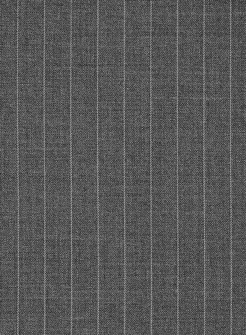 Chalkstripe Wool Gray Pants