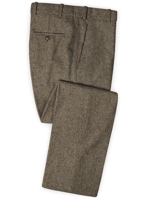 Dapper Brown Tweed Pants