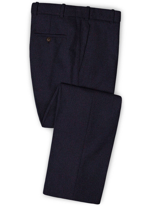 Dark Violet Heavy Tweed Pants