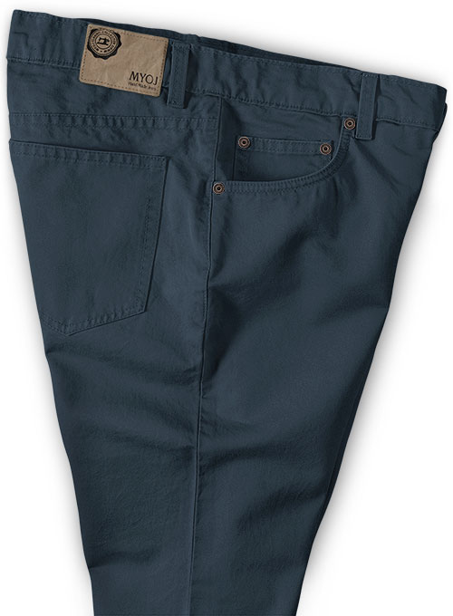 Dark Blue Stretch Chino Jeans