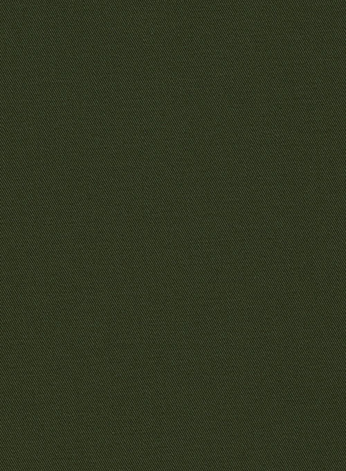 Dark Olive Green Chino Jeans