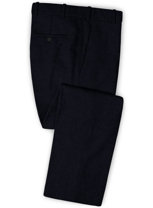 Deep Blue Heavy Tweed Pants