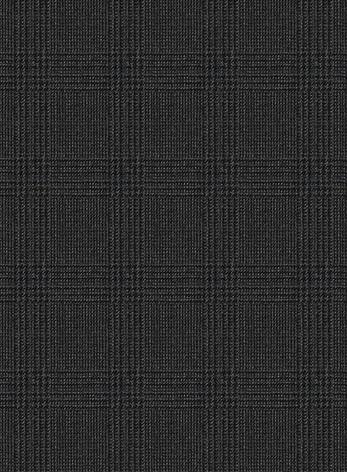 Glen Wool Charcoal Pants - Click Image to Close