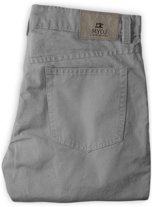 Gray Stretch Chino Jeans