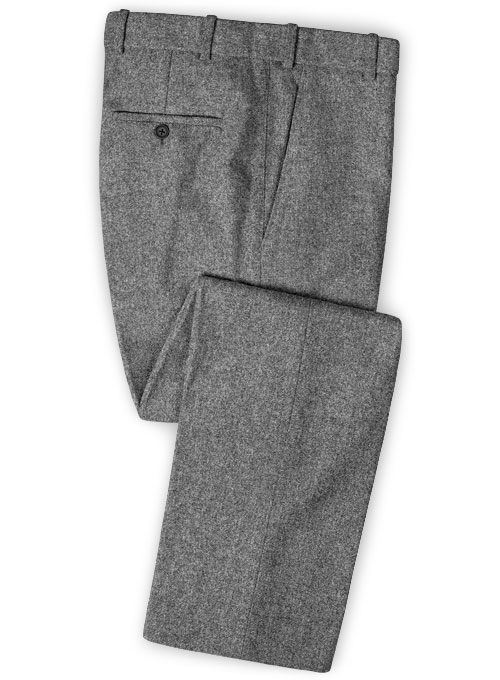 Gray Tweed Pants