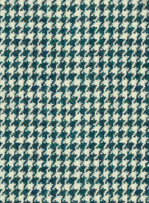 Harris Tweed Houndstooth Green Pants - Click Image to Close