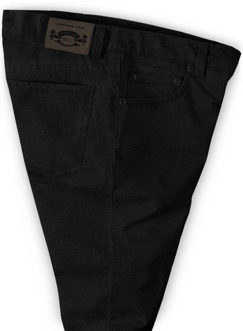 Heavy Black Chino Jeans - Click Image to Close
