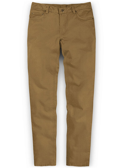 Heavy Dark Khaki Chino Jeans