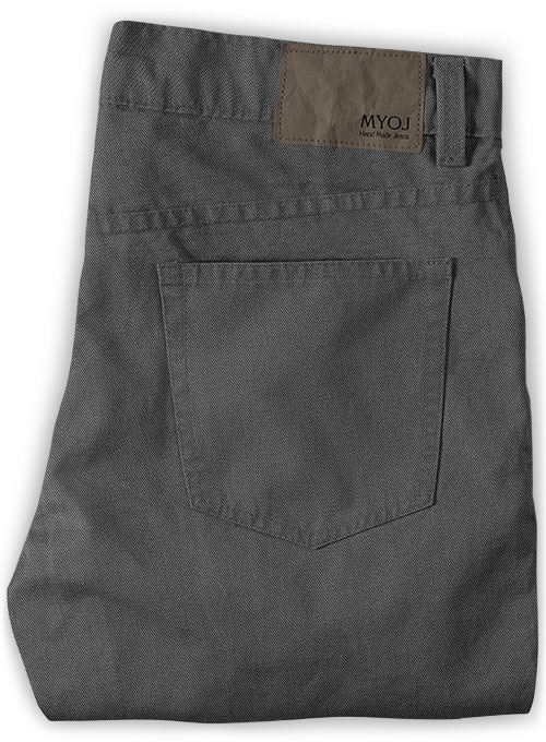 Heavy Gray Chino Jeans - Click Image to Close