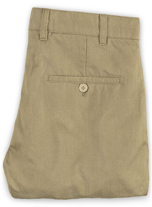 Heavy Knit Khaki Stretch Chino Pants - Click Image to Close