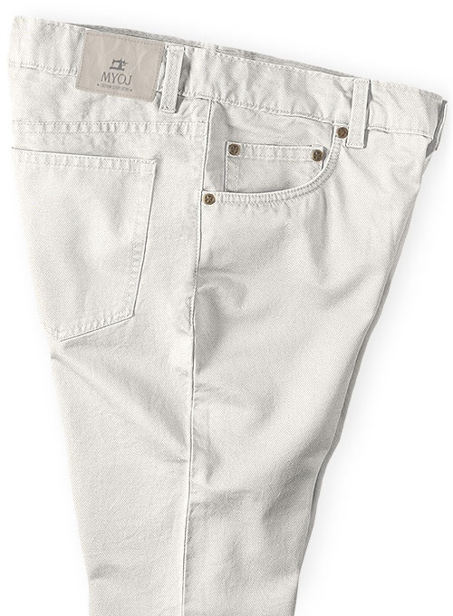 Heavy Light Beige Chino Jeans