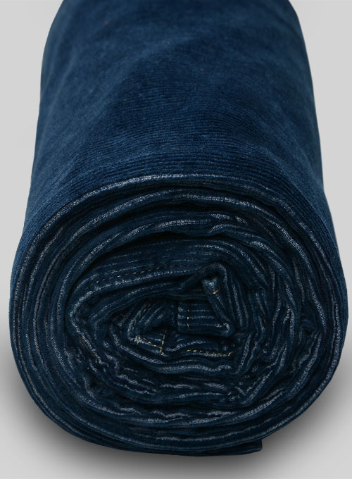 Indigo Corduroy Stretch Jeans - Hard Wash