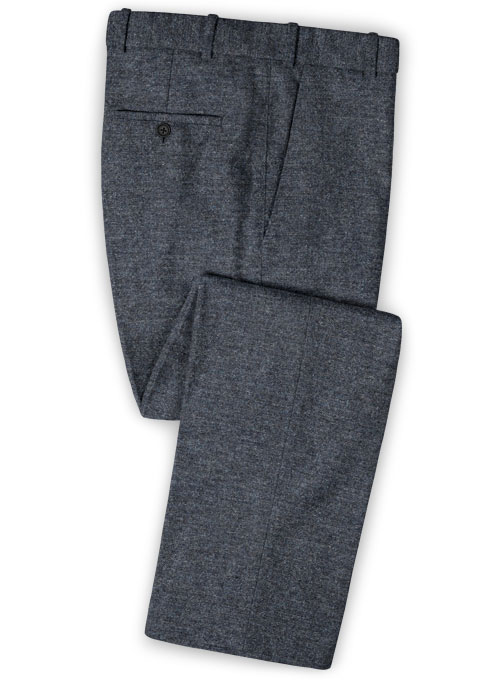 Indigo Blue Tweed Pants