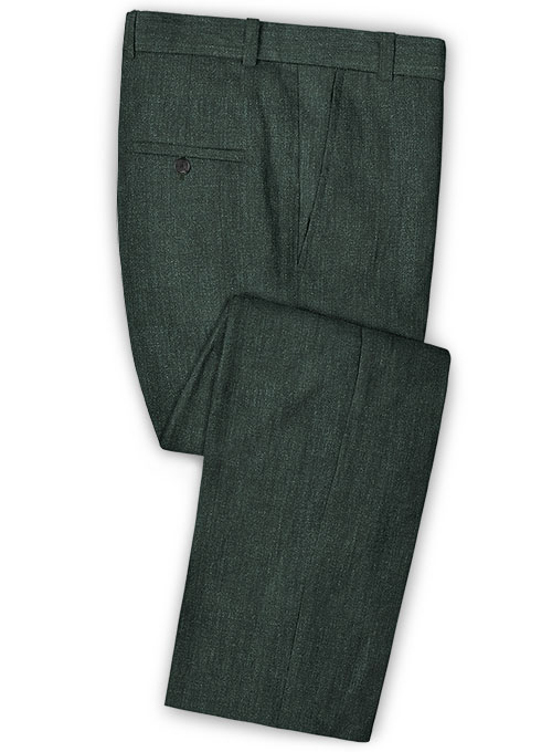 Italian Linen Spezia Green Pants