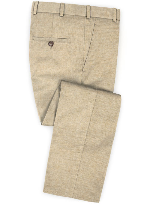 Italian Spring Beige Linen Pants