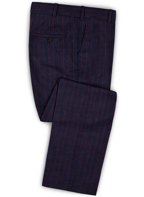 Jail Royal Blue Flannel Wool Pants