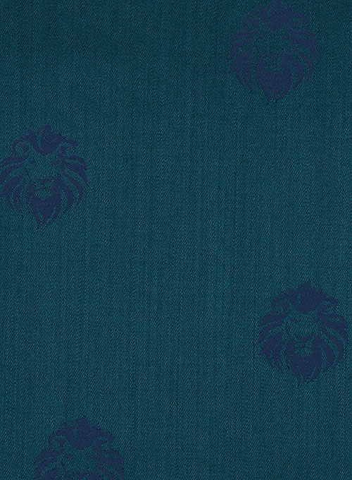 Lion Dark Teal Wool Pants - Click Image to Close