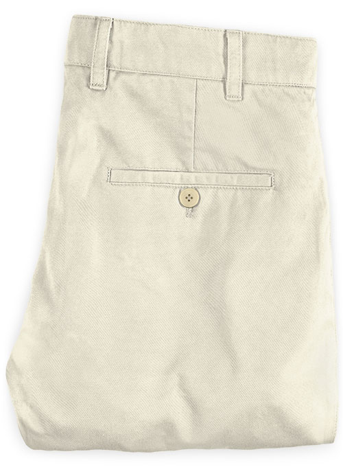 Light Beige Peach Finish Chinos