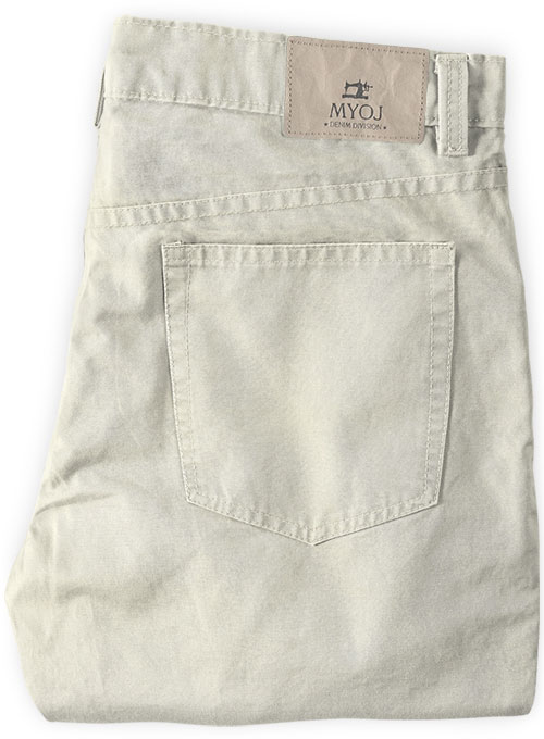 Light Beige Stretch Chino Jeans