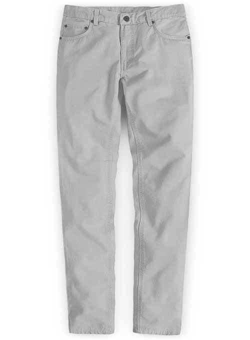 Light Gray Stretch Chino Jeans