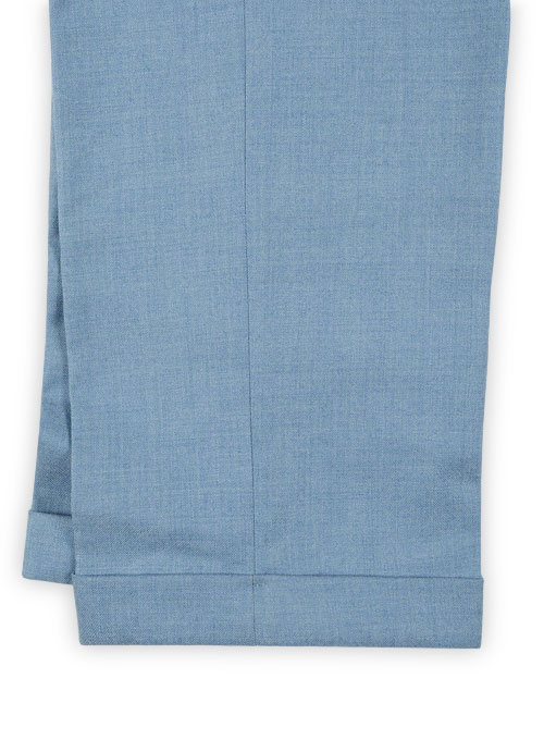 Light Weight Arctic Blue Tweed Pants