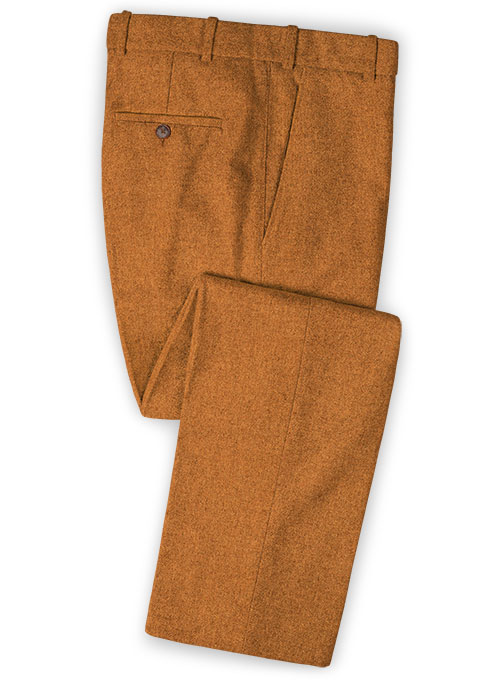 Melange Rust Tweed Pants