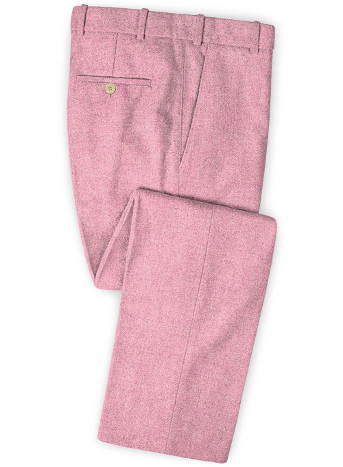 Melange Spring Pink Tweed Pants