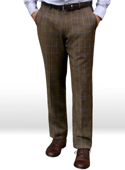 Napolean Amster Brown Wool Pants - Click Image to Close
