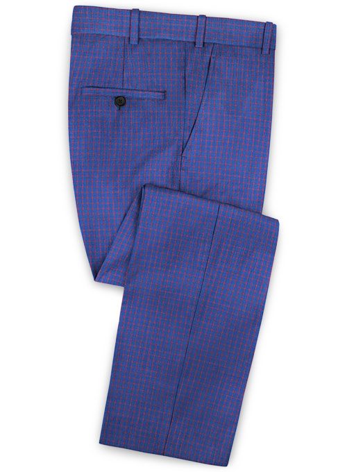 Napolean Chok Royal Blue Wool Pants