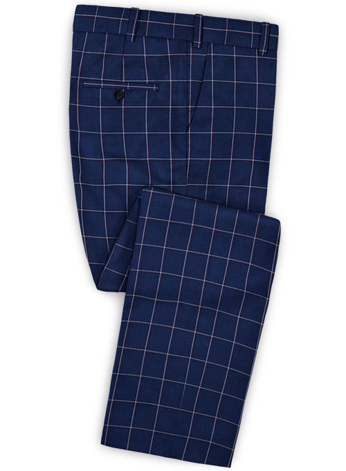 Napolean Aria Royal Blue Wool Pants