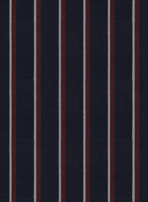 Napolean Atora Dark Blue Wool Pants - Click Image to Close