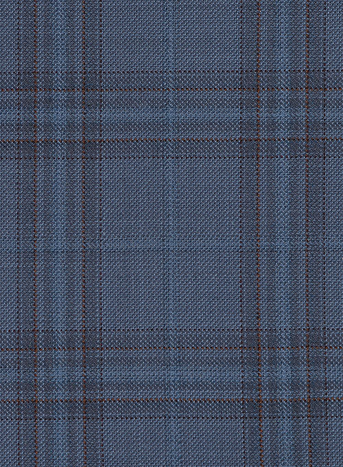 Napolean Atora Slate Blue Wool Pants - Click Image to Close
