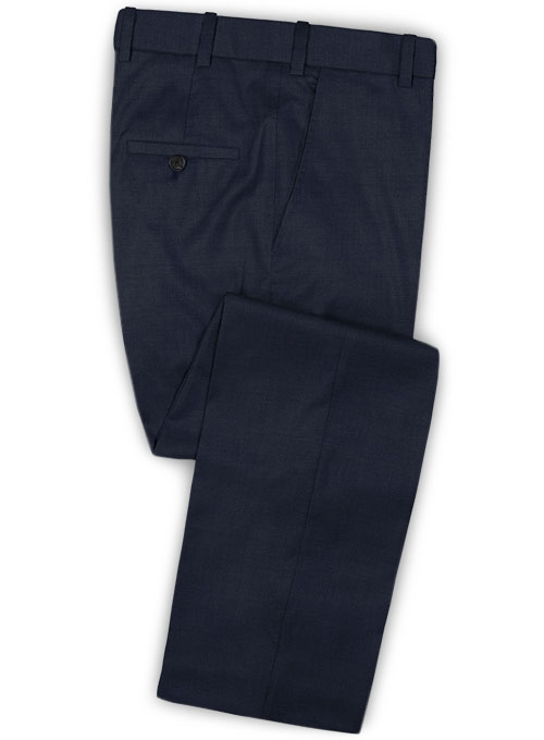 Napolean Dark Blue Wool Pants